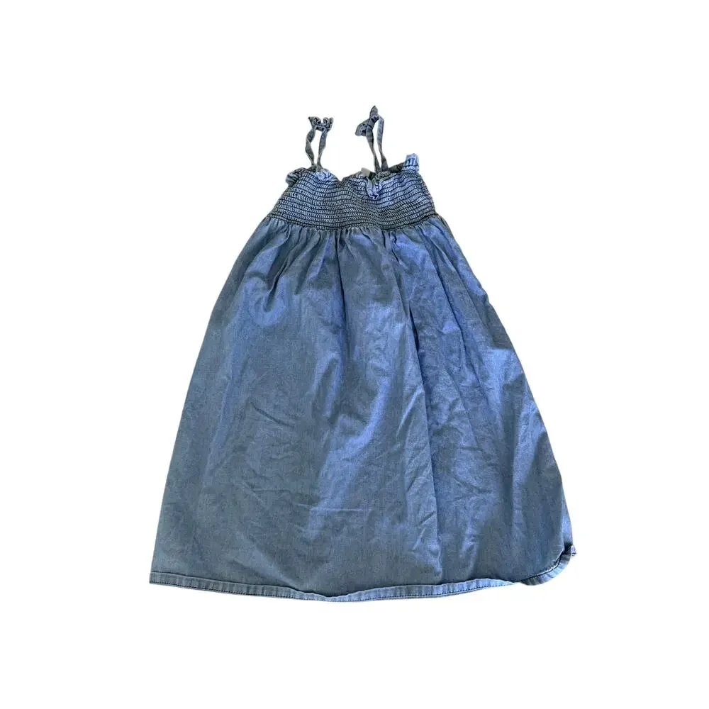 Janie and Jack Smocked Chambray Dress, Girls Size 4